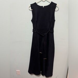 Navy blue suede CK size 2 midi dress